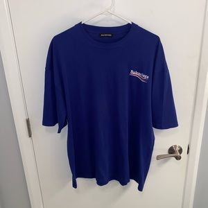 Balenciaga Politcal Campaign navy shirt size L/XL
